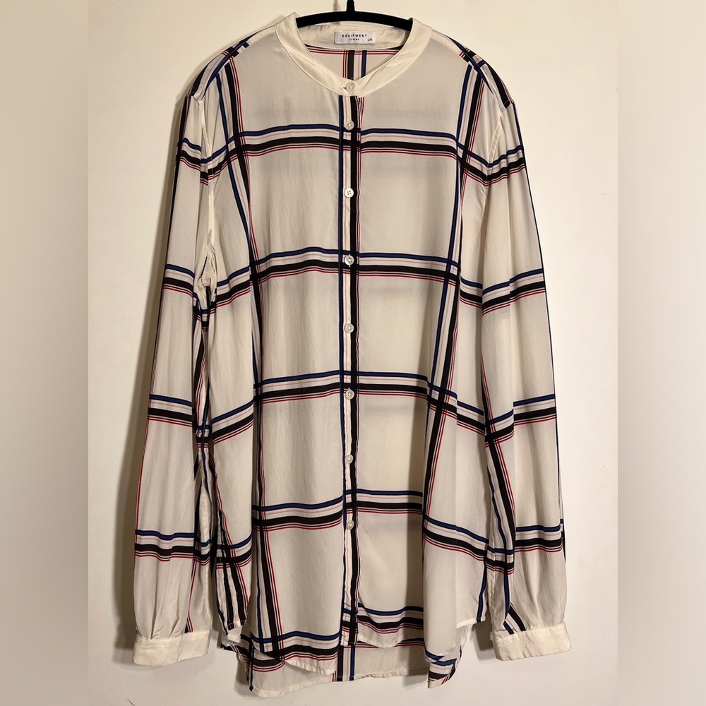Equipment Women’s Plaid Button-Up Shirt